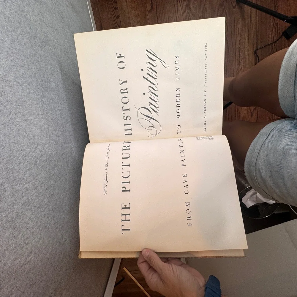 Rare Vintage‎ Picture History of Painting Book From Cave to Modern Times 1957